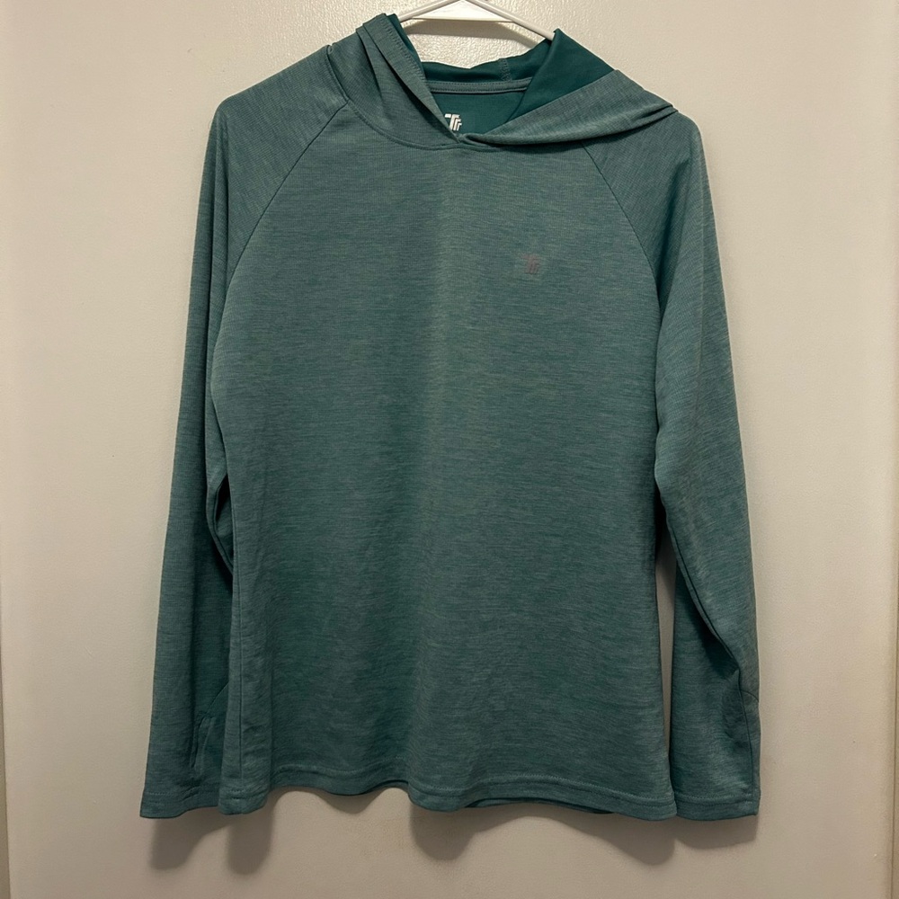 Lightweight Teal Hooded Lightweight Pullover Sun shirt